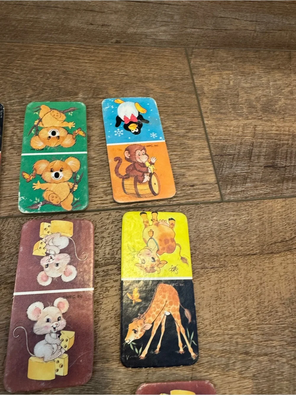1991 Golden Animal Dominoes Complete Matching Cards Nice Condition Set Of 2